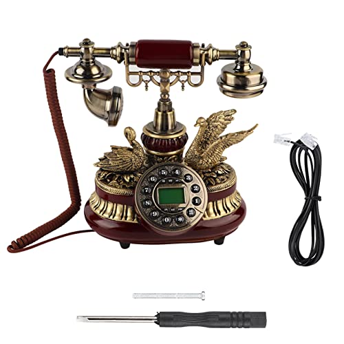 Keenso Plate Dial Antique Telephone, Noise- Call Quality, Automatic IP Function, Suitable for Home and Office Use, Corded Vintage Telephone - Image 5