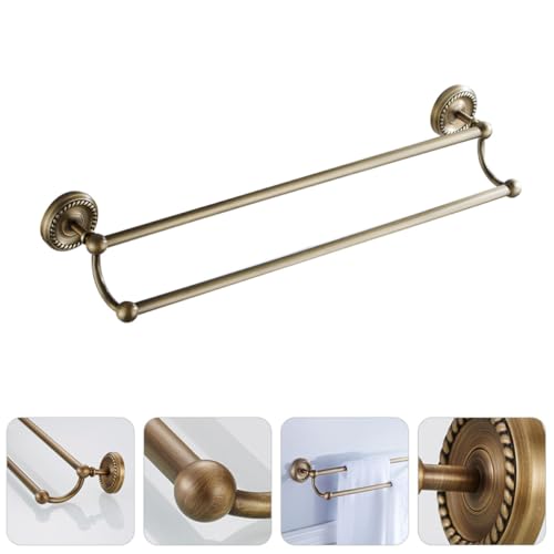 Porte-serviettes mural double couche 55 cm pour balcon et douche - 8