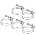 Double Wire Hose Clamp Set, Stainless Steel Adjustable Loop Pipe Fastener for Industrial and Household Plumbing, Automotive and Marine Use, 5pcs (59-65mm)