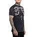 Affliction Men's Core T-Shirt, Short Sleeve, Graphic Print Design T-Shirts (US, Alpha, X-Large, Regular, Regular, Black Lava Wash (Decimation))