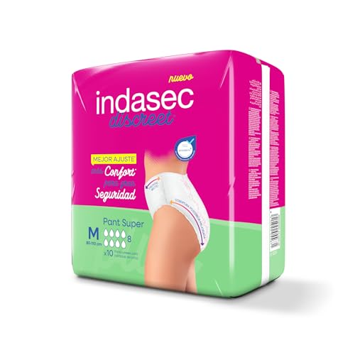Indasec Discreet Pant Super Talla Media, 10 unidades