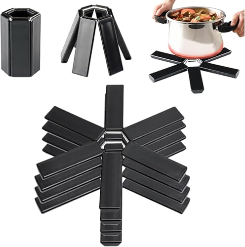 Folding Insulation Pad, 2025 Creative Folding Heat Insulation Pad Pot and Pan Protectors Cookware Protectors for Kitchen Anti Scratch Cookware Utensils Tool Pan Protectors for Kitchen (4PCS)