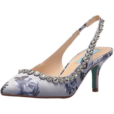Blue by Betsey Johnson Women's SB-Cici Pump, Blue/Multi, 6 M US Cover