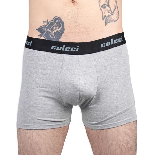 Kit 3Cueca Boxer Cot Elast , Colcci, Masculino, Branco/Preto/Cinza Mescla, M