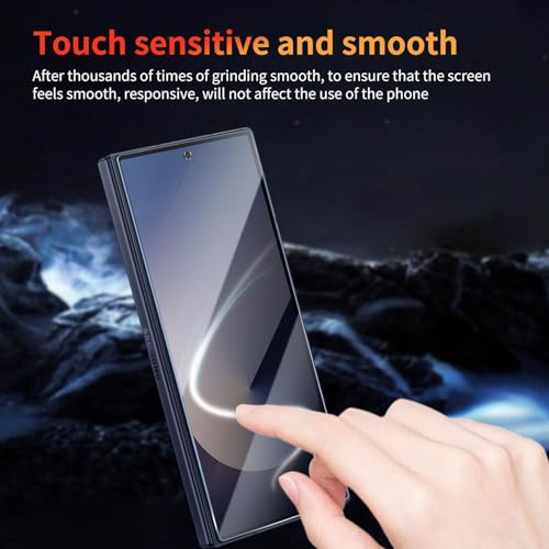 Image of SHILD Tempered Glass Screen Protector Compatible with -------- (6.8 Inch) | 9H Hardness | Military-Grade Protection | Anti-Scratch | HD Clear | 100% Fingerprint Unlock Support | Easy Installation | Pack of 2 (For Galaxy Z Fold 6 Privacy)