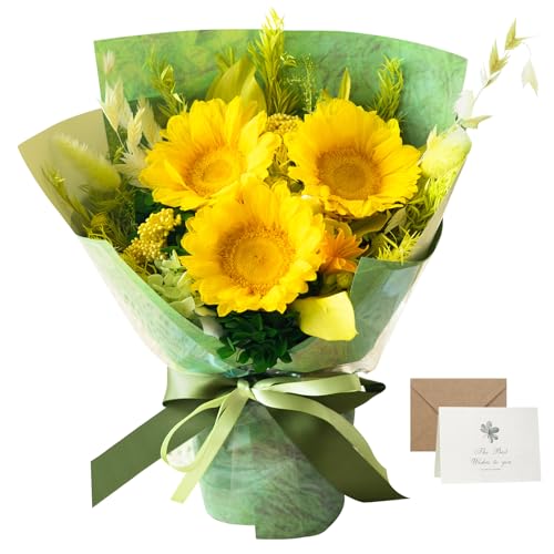Preserved Flowers Sunflower Bouquet SEELOEVER