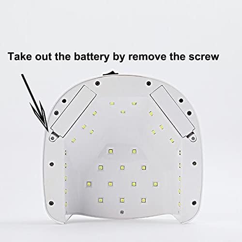 Nail Dryers 15600mAh Rechargeable Nail Lamp UV LED with Battery Cordless Gel Polish Dryer LED Light for Nails Wireless Nail Art Lamp Nail lamp (Color : S18 15600mAh 60W Plugs Type : EU)