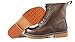 Laforst Womens Slip Resistant Classic Lace Up Boots Brown Emboss Leather 8.5