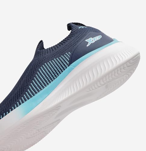 Image of XTEP Sports Running Pull On Sneakers for Women Breathable Knitted Athletic Soft Sole Walking Shoes