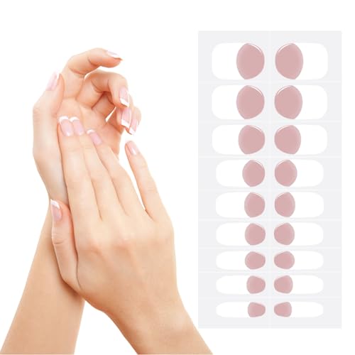 Juego de 18 pegatinas de manicura francesa, gel semiendurecido, resistentes al agua, duraderas, pegatinas autoadhesivas para uñas