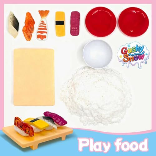Sushi Sensory Bin Filler, Realistic Silicone Sushi Theme Toy Set, Safe Non-Toxic Sensory Filler for Pretend Play, Japanese Food Toy for Kids 6+ - Image 3