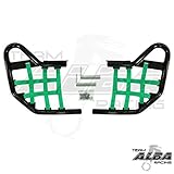 Blaster YFS 200 Standard Nerf Bars Black w/Green Net Compatible with All Years and Models of The Yamaha Blaster 200