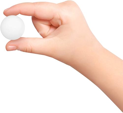 Miniatura 4 de ArtCreativity Pelotas de ping pong blancas, paquete de 12, mini bolas de ping pong de 1.5 pulgadas para juego de peces dorados, juegos de mesa de