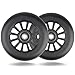 100mm Scooter Rollen - 2 Stück 100mm Scooter Ersatzräder räder mit ABEC-9 Lager - Plastik stunt scooter Rollen Wheels für Apollo Albott Fuzion