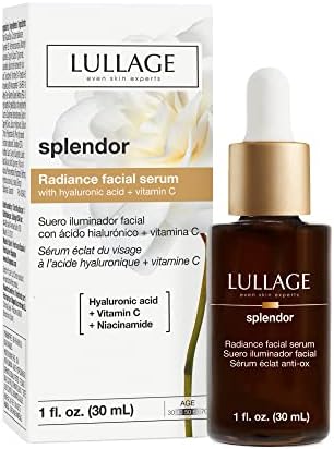 Splendor Radiant Facial Serum, Hyaluronic Acid and Vitamin C Serum, Revitalizing Facial Serum to help replenish and firm the skin appearance by Lullage (Dropper)