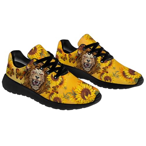 Generic Mens Womens Lion Print Tennis Shoes Comfortable Running Walking Sneakers Gifts for Boyfriend Girlfriend4