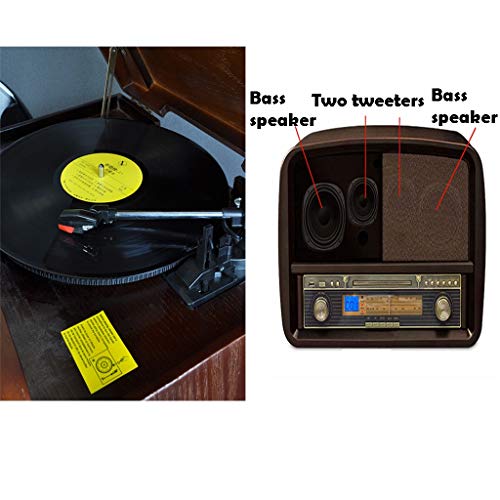 Tourne Disque Vintage, Platine Vinyle Courroie À 3 Vitesses Tournoires De Vinyle Intégrées 4 X40W Bluetooth Haut… - Les Beatles, Paul McCartney, John Lennon, RIngo Starr, George Harrison Tourne Disque Vintage, Platine Vinyle Courroie À 3 Vitesses Tournoires De Vinyle Intégrées 4 X40W Bluetooth Haut… – Image 6