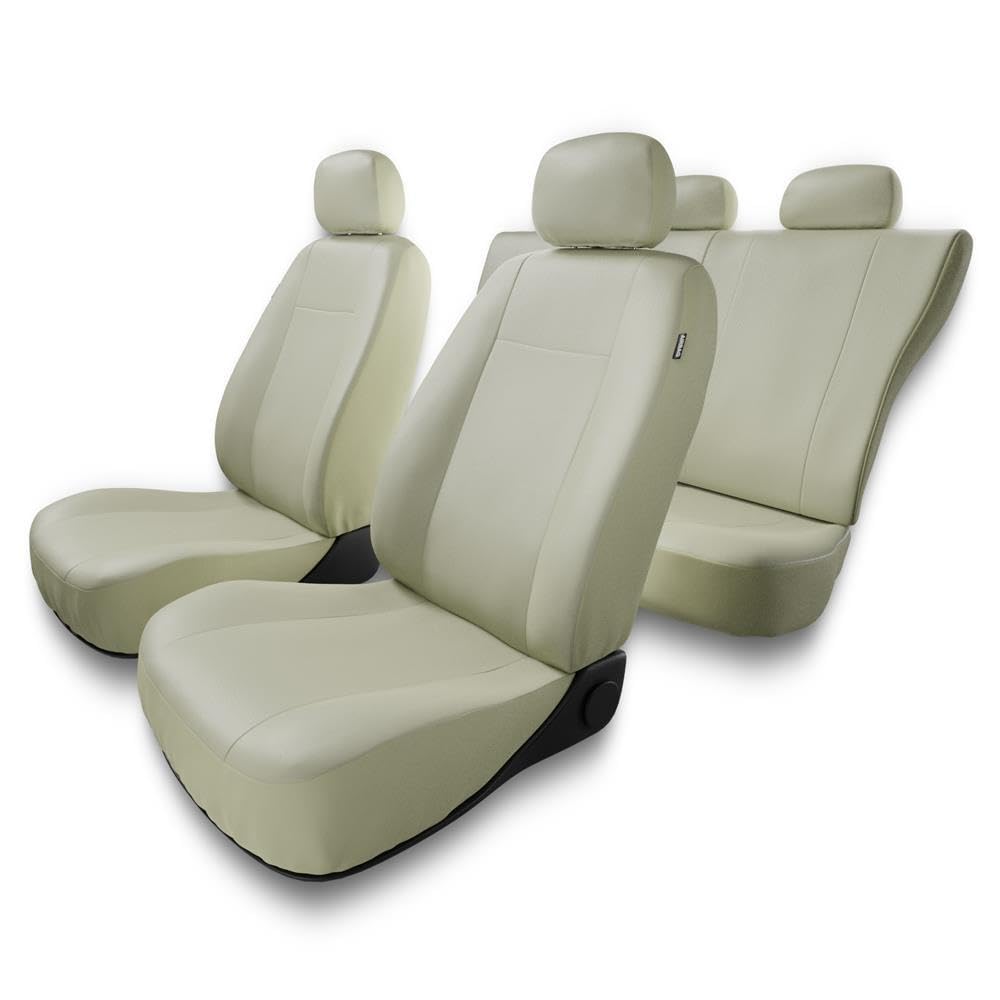 Mossa Coprisedili compatibili con Fiat 500 (2007- ) - fodere sedili auto - set coprisedili auto universali - CMP-BE