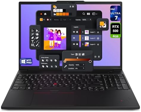 Lenovo ThinkPad P16s Gen 3 Mobile Workstation, Intel Ultra 7-155H...