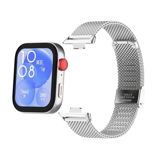 Correa metálica compatible con Huawei Watch Fit 3/4/4pro miniatura 3
