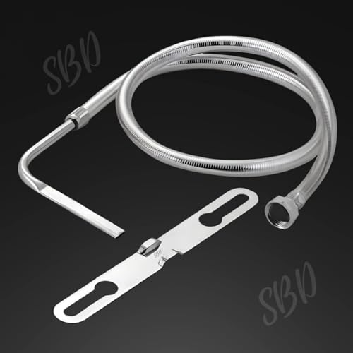 Image of SBD Toilet Jet Bidget Hands-Free Spray with 1.5 m Heavy PVC Hose (Silver, Large)