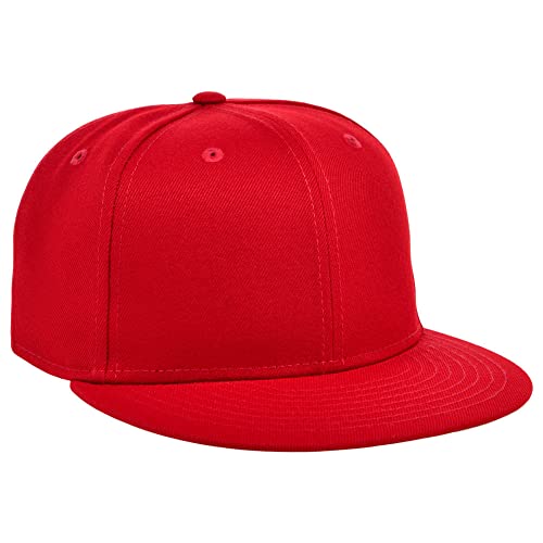 Image of Lids Blank Premium Full Court w /Colored Under Visor Fitted Cap