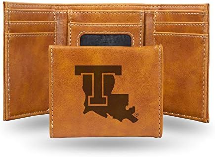 Vista 6 de NCAA Rico Industries - Billetera triple grabada con láser, con grabado láser, accesorio para hombre