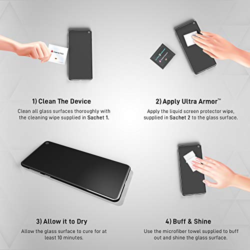 Ultra Armor UANANONO Liquid Glass Screen Protector For All Smartphones Tablets And Watches Wipe thumb #3