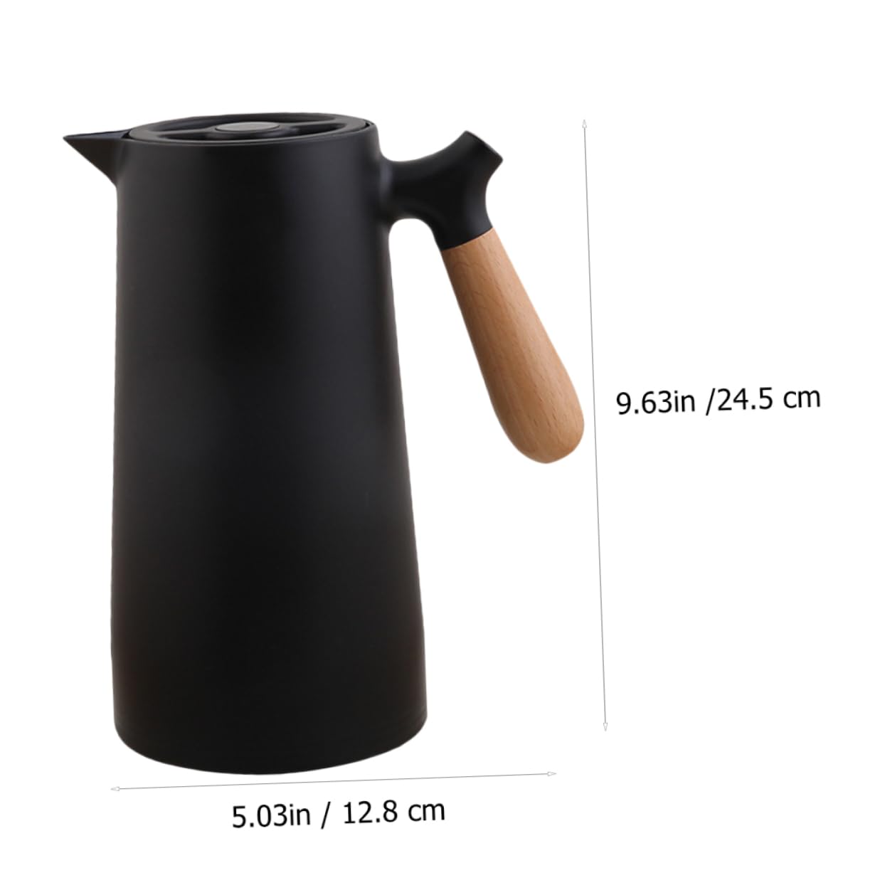 Bouteille Eau Isotherme Avec Poignée Bois Bouilloire Isolante Pour Maison Capacité Importante Étanche Et Facile à Nettoyer