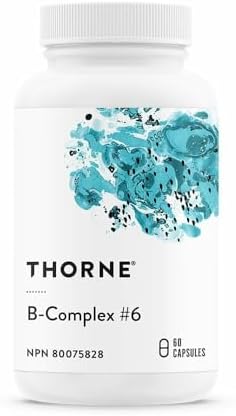 THORNE - B-Complex #6 (formerly Multi-B #6) - Active Forms of Essential B Vitamins with Extra B6 as Pyridoxine and Pyridoxal 5'-phosphate - 60 Capsules