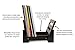 ZonsWorld - Vinyl Record Holder Storage - Display Up to 50 Albums, Fits 7” and 12” Records or LPs - Music Record Storage and Organizer - Black Bamboo