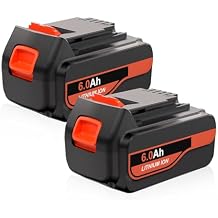 Real Capacity2Packs 6.0Ah Replacement for Black and Decker 20v Max Lithium Battery LBX20 LB20 LBXR20 LBXR2020 LB2X4020 LB2X4020 LST220, Compatible with Black Decker 20v Chargers and Cordless Tools
