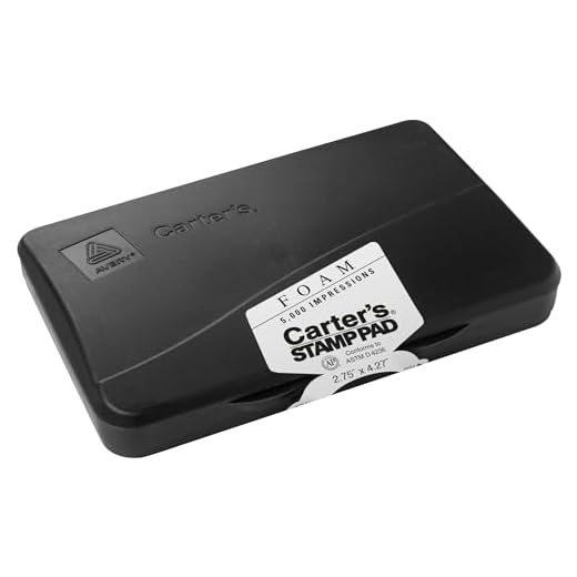 Avery Carter's Foam Stamp Pad, 2.75 x 4.25 Inch, Black, 1 Pad (21381)