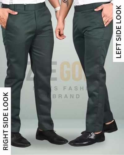 Image of Men's Slim Fit Formal Trouser for Regular Fit