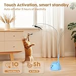 Interactive Cat Toys for Indoor Cats: Automatic Flying Bird Cat Toy with 360° Feather Wand, Strong 8cm Suction Cup, USB Rechargeable Self-Play Cat Toy for Bored Kittens & Adult Cats - Image 4