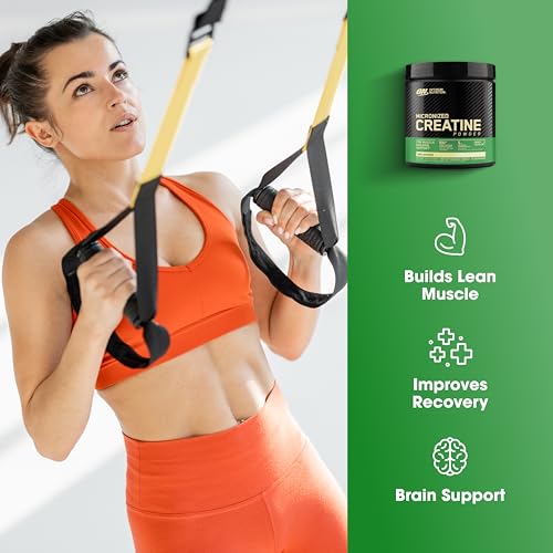 Optimum Nutrition Creatina Micronizada Monohidrato en Polvo, Sin Sabor, 60 Porciones, 300 Gramos (El Embalaje Puede Variar)
