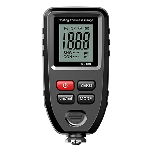 Thickness Gauges TC100 Medidor de Espesor para Automóviles Negro 0-1300μm miniatura 1