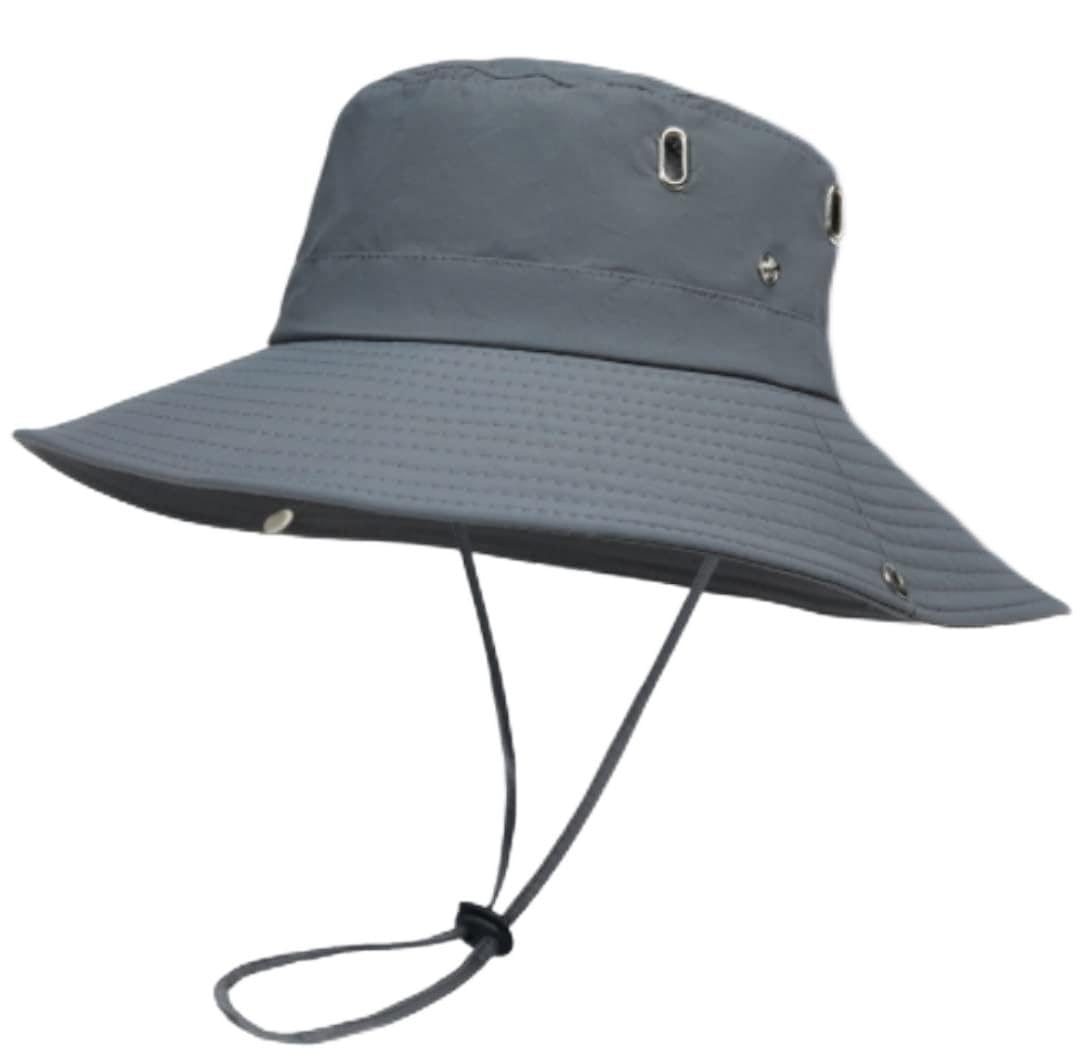Cappello da Sole Estivo da Spiaggia per Uomo e Donna, Pieghevole, a Tesa Larga, Modello da Pescatore.