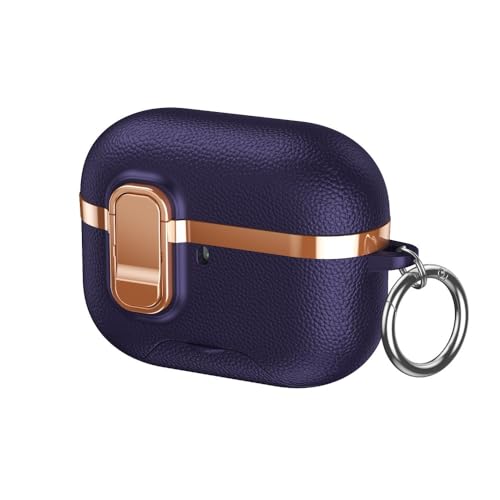 Funda AirPods Pro 3 2025 silicona rígida a prueba de golpes y caídas morada