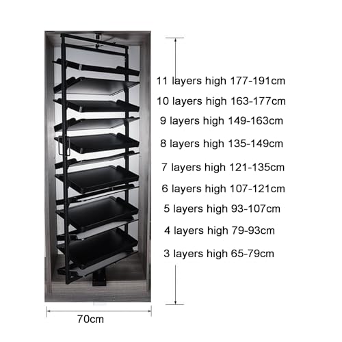 Rangement chaussures réglable à 5 couches avec boîte supérieure