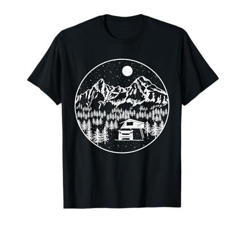 Dachzelt Camper | Klappdachzelt SUV Camping Urlaub Natur T-Shirt