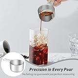 Measuring Cup, 1 Cup (240ml/8oz) Stainless Steel Food Scoop for Pet, Rice, Precise Kitchen Gadgets for Cooking Baking, Cocktail Espresso Rice Liquid Measurement, Dishwasher Safe - Image 3