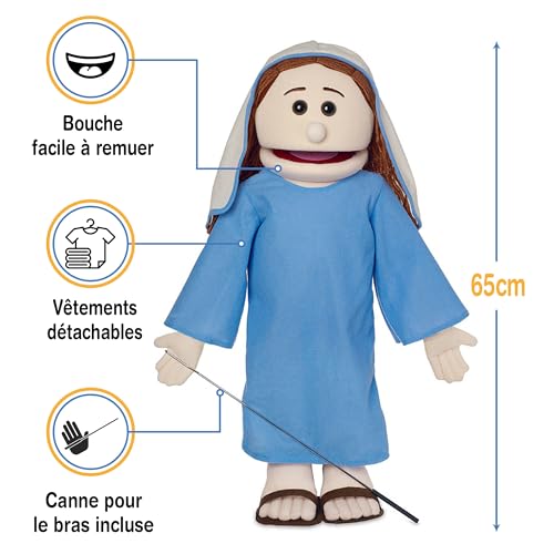 Marionnette Mary 25 pouces poupée grand format ventriloque