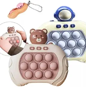 Jogo Fast Push Puzzle Game Pop It Eletrônico Quick Fidget Anti Stress Toys Brinquedo Para Relaxar Adulto e Criança + CHAVEIRO - TBS