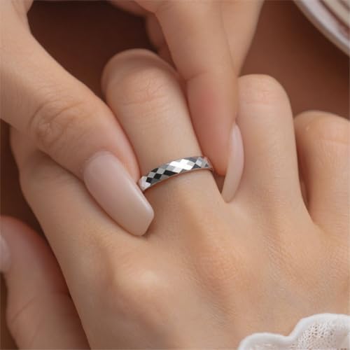 4mm 6mm Hammered Tungsten Carbide Wedding Ring For Men Women Black/Silver/Gold Dome Surface Matte Brushed Finish Comfort Fit Size 6-123