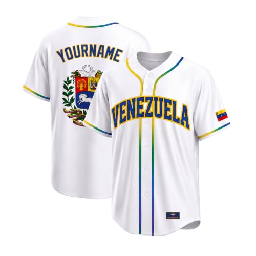 Custom Camiseta de Béisbol Venezuela, Nombre y Número Personalizados, Conjunto Familiar a Juego miniatura 1