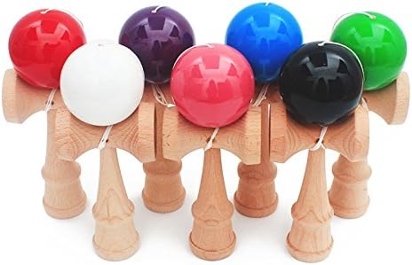 Miniatura 3 de Adolescente de madera al aire libre deportes juguete bola Kendama bola PU pintura 7.3 in cuerdas profesionales adultos juguetes ocio deportes