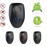 CONVENIENTE DE USO --- El repelente electrónico de insectos es un dispositivo para enchufar y jugar, siempre que funcione, el indicador de luz nocturna de respiración estará encendido. Para obtener un mejor resultado, conecte los repelentes de ratas a 10-30 pulgadas del piso, pero puede determinar la diatancia de la instalación según el tipo de plaga.