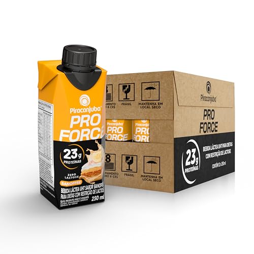 Piracanjuba ProForce 23g de Proteínas Sabor Banoffee - 12 Unidades de 250ml