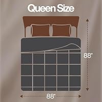 Utopia Bedding Queen Comforter, Duvet Insert, Grey, 88 x 88 Inches — image 2